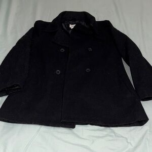 Girls Black Double-Breasted Peacoat from Gap Kids.